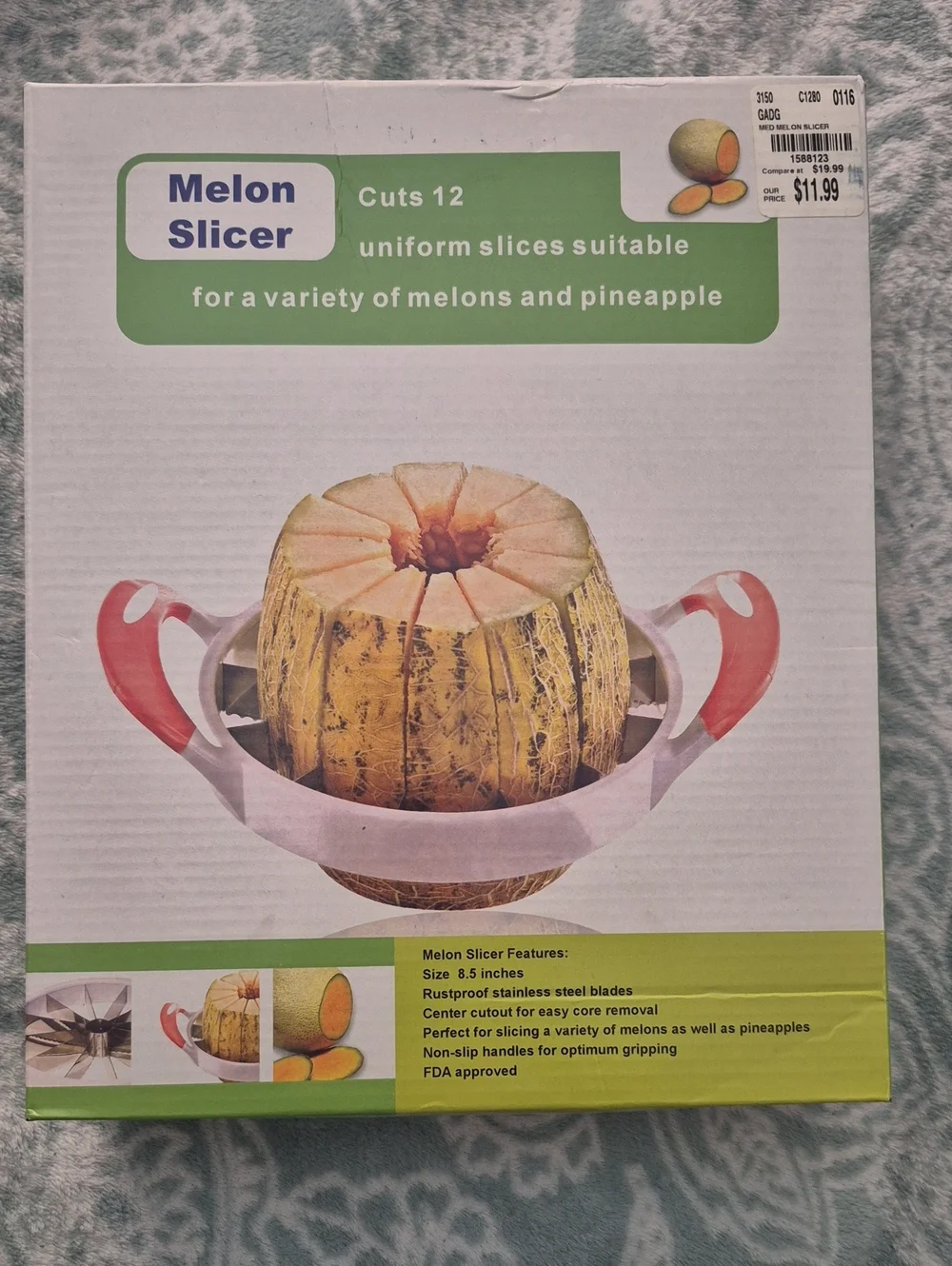 Melon Slicer with Red Handles